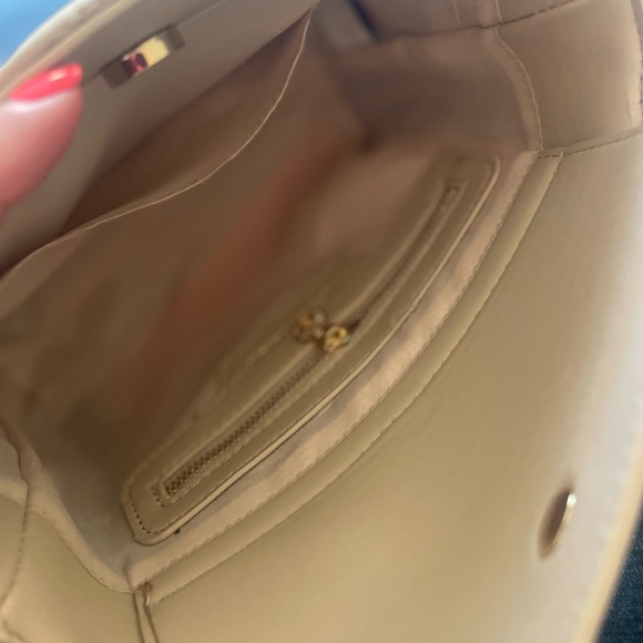 Valentino Orlandi Light Taupe Quilted Crossbody Purse Bag V-2013, NEW WITH TAGS! - Picture 3 of 4